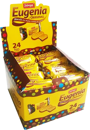 Dobrogea - Biscuiti Eugenia Cu Crema De Cacao / Cacao Eugenii 36g