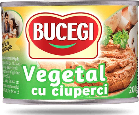 Scandia - Bucegi Vegetarian Pate with Mushrooms / Spreadable Vegetable Pasta with Mushrooms 200g EO