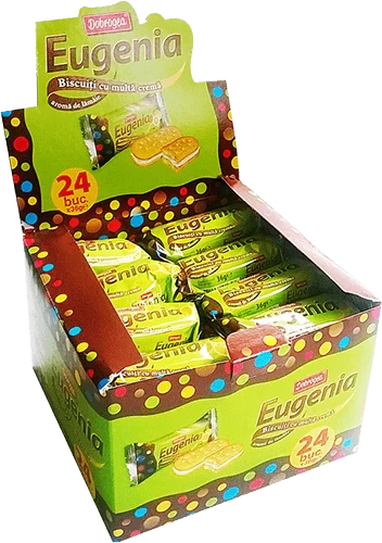 Dobrogea - Biscuiti Eugenia cu Crema de Lamaie / Eugenii Crema Lamaie 36g