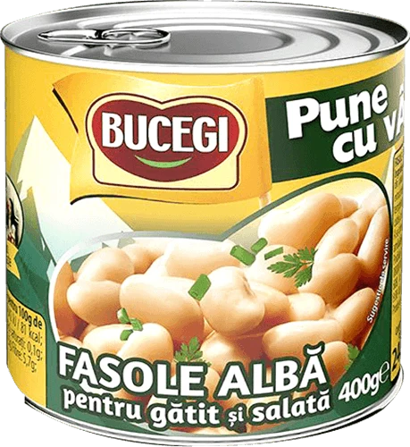 Scandia Bucegi - White Beans for Salads 400g / White beans for cooking and salad EO