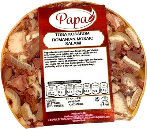 Kosarom - Mosaic Salami / Toba kg (~650g)