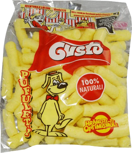 Gusto - Salty puffed snacks / Pufuleti Sarati 45g