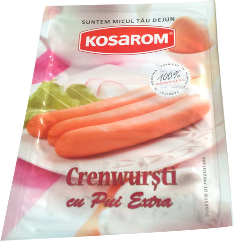 Kosarom - Extra Chicken Frankfurters / Chicken Sausages 250g