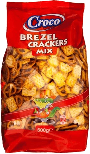 Croco - Mix Crackers &amp; Pretzel 500g