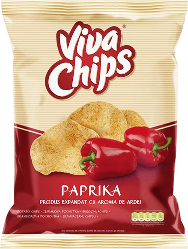 Viva - Paprika Flavor Chips / Viva Pepper Chips 100g
