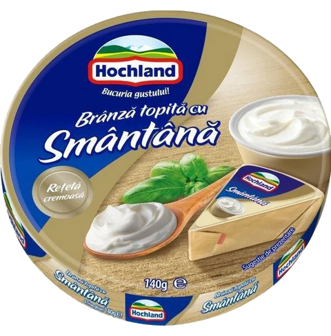 Hochland - Cream cheese triangles / Processed Cheese Triangle Sour Cream 140g