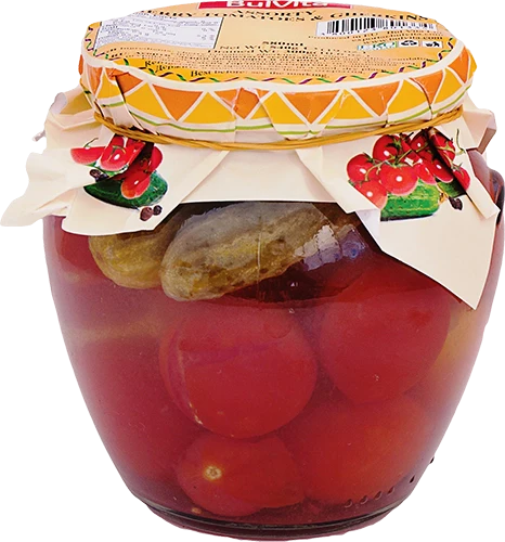 Papa - Assorted cherry tomatoes and gherkins 580 ml