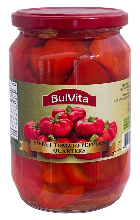 Bulvita - Sweet Tomatoes Pepper Quarters 680g