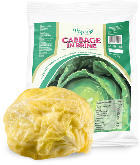 Papa - Vacuum-packed cabbage with brine kg (~2kg)