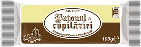 Panfood - Childhood Bar with Cocoa and Vanilla 100g