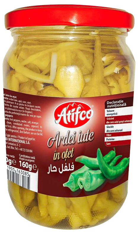 Atifco - Chili peppers in vinegar jar 370g