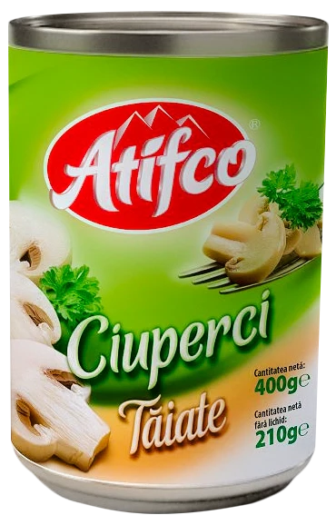 Atifco - Box of sliced ​​mushrooms 400g