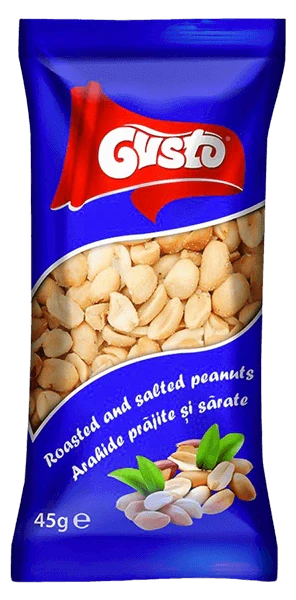 GUSTO - ROASTED AND SALTED PEANUTS 45 G